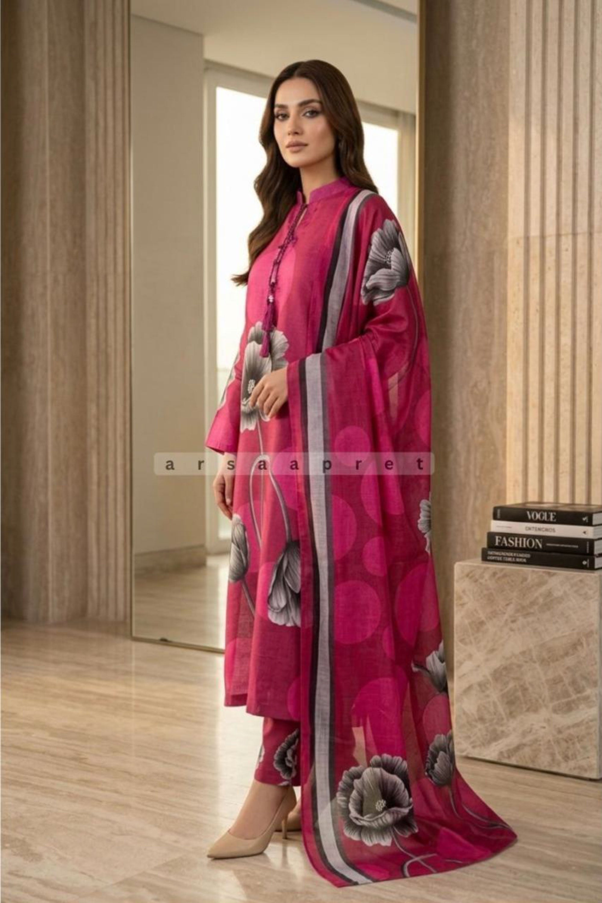WOMEN'S PRINTED LAWN 3 PCS