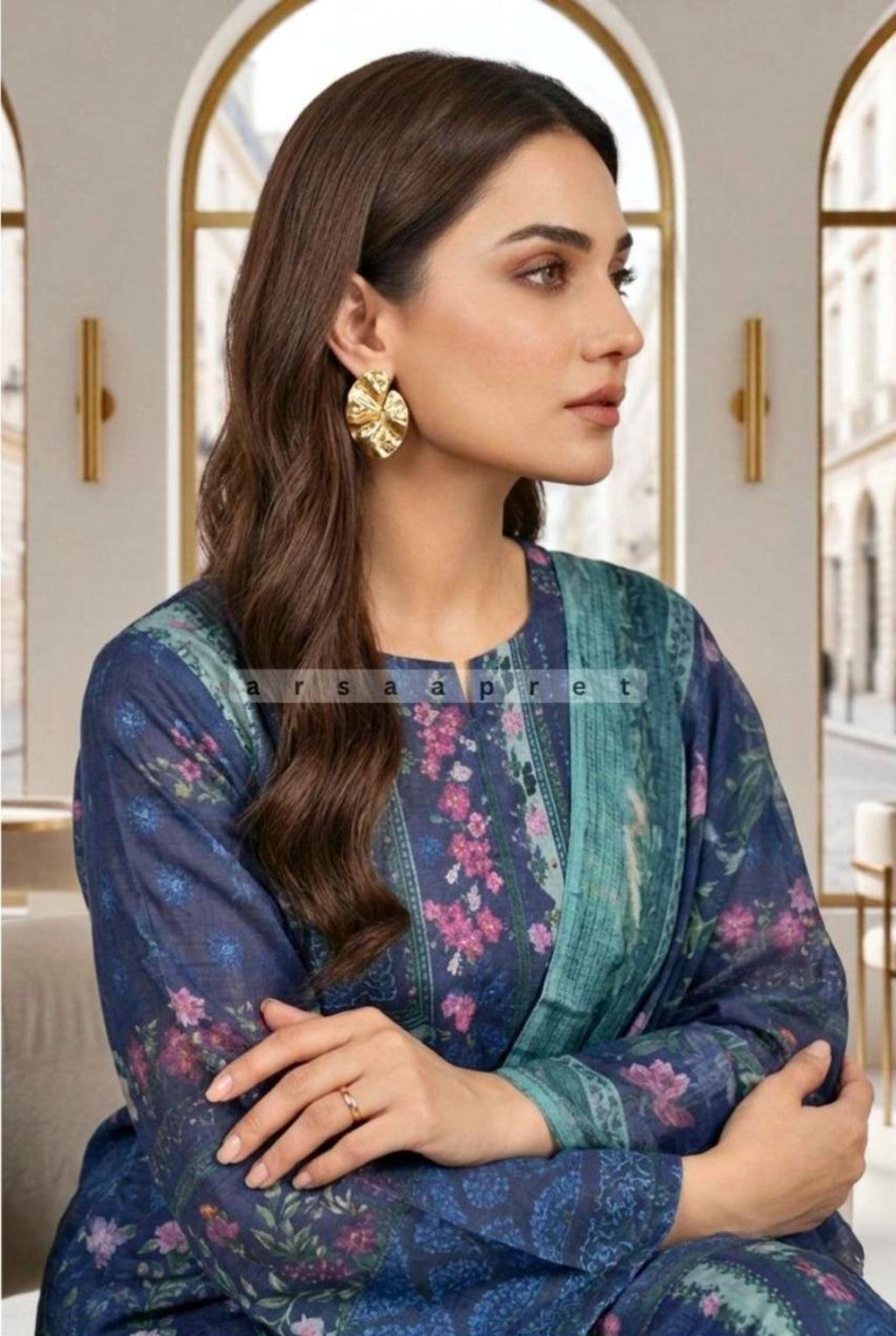 WOMEN'S PRINTED LAWN 3 PCS