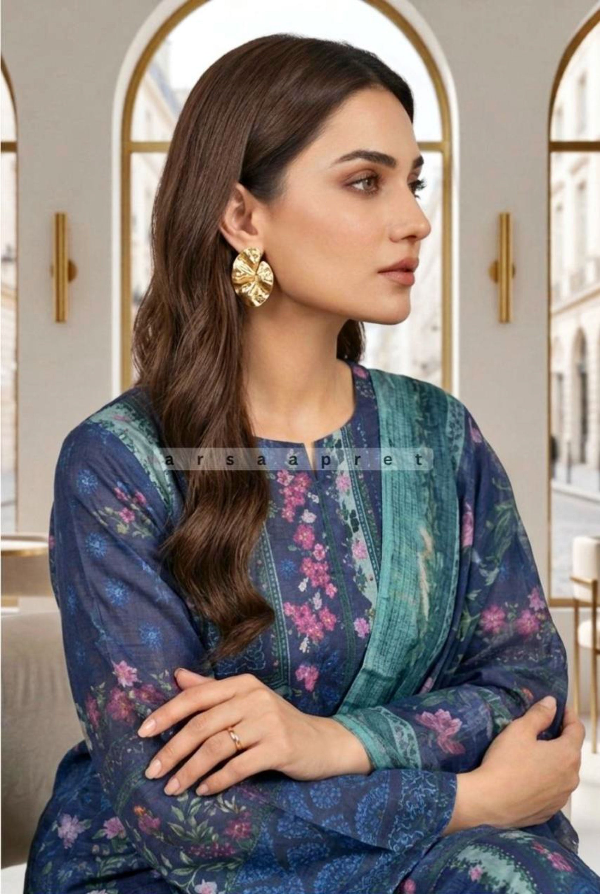 WOMEN'S PRINTED LAWN 3 PCS
