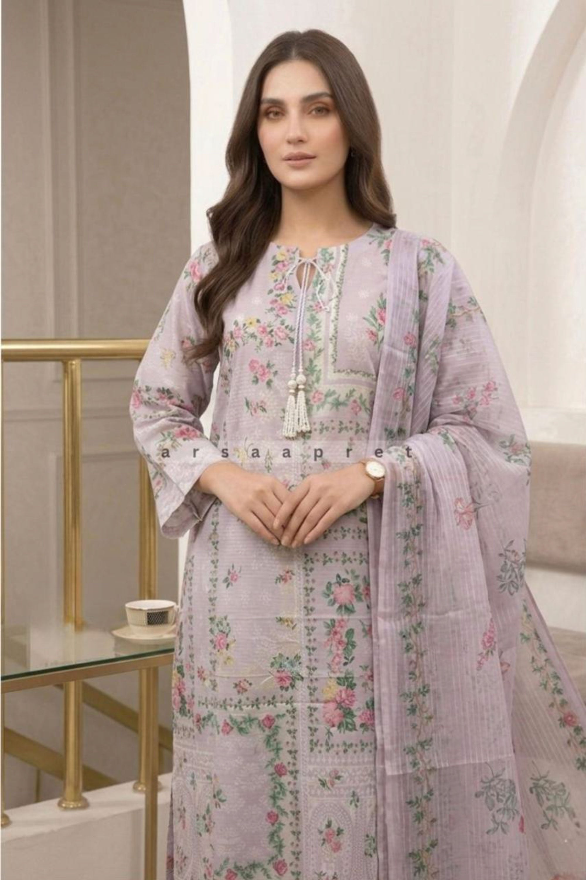 WOMEN'S PRINTED LAWN 3 PCS