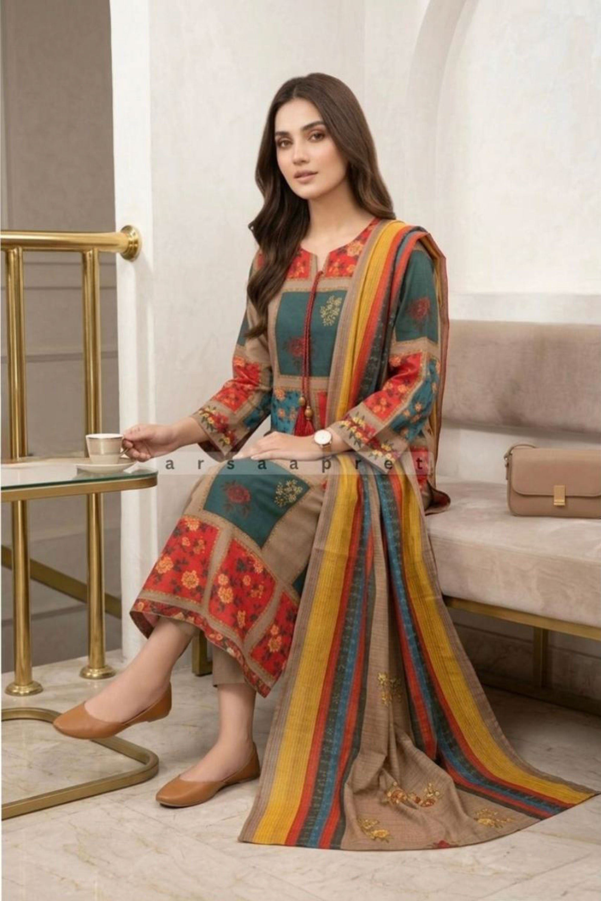 WOMEN'S PRINTED LAWN 3 PCS