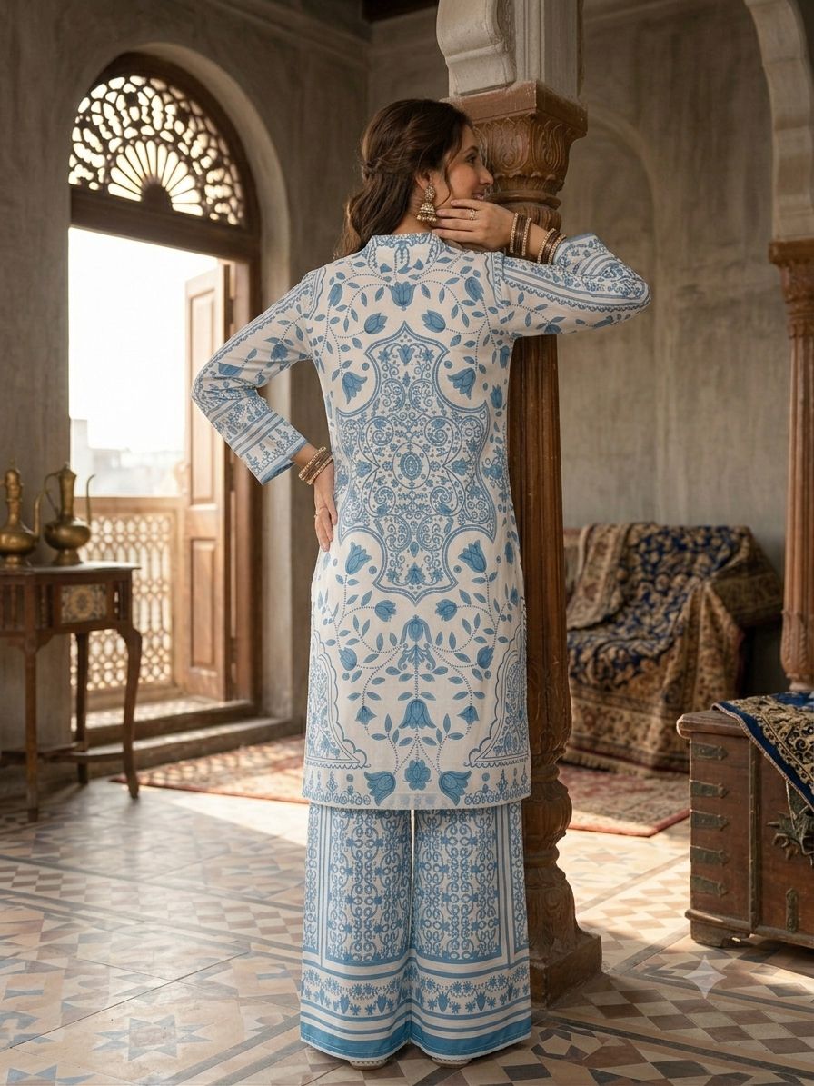 WOMEN'S FLORAL PRINTED LAWN 2 PCS SUIT