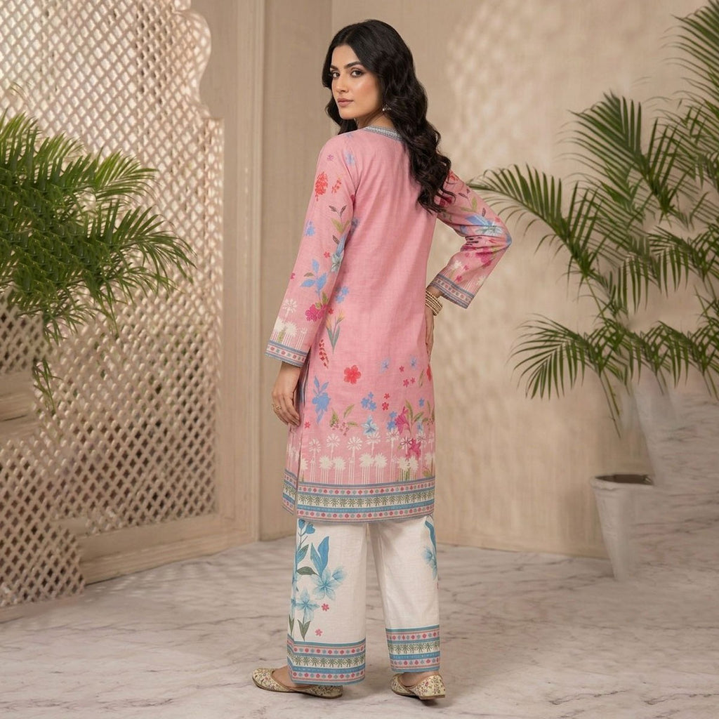 WOMEN'S FLORAL PRINTED LAWN 2 PCS SUIT