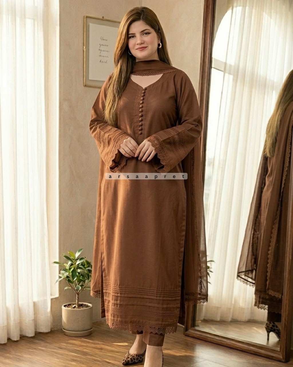 ELEGANT WOMEN’S 3PCS SATIN SUIT