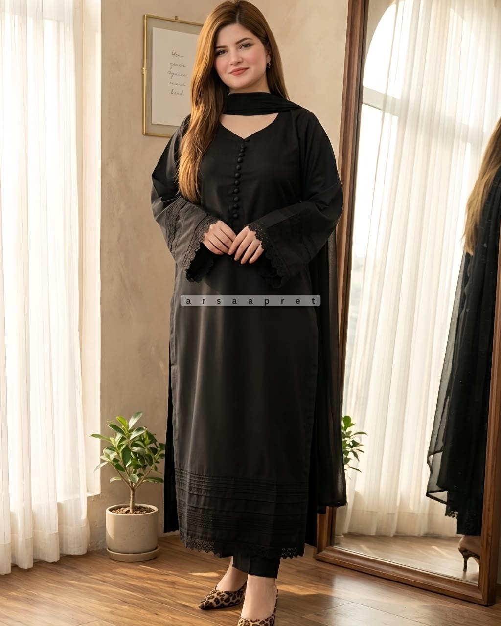 ELEGANT WOMEN’S 3PCS SATIN SUIT