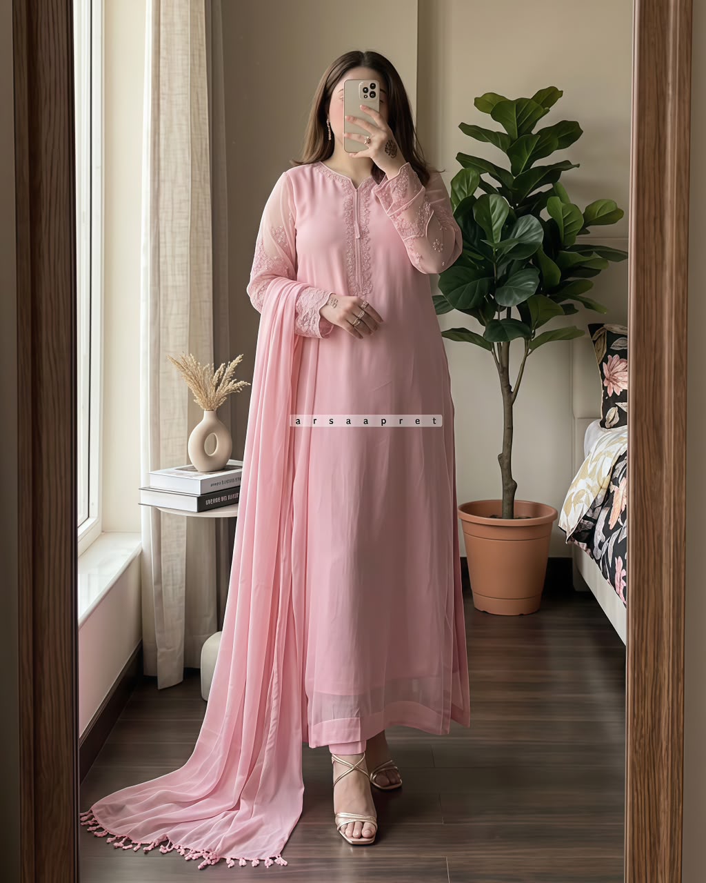 ELEGANT WOMEN’S 3PCS SATIN SUIT