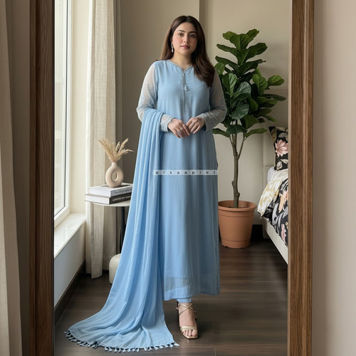 ELEGANT WOMEN’S 3PCS SATIN SUIT