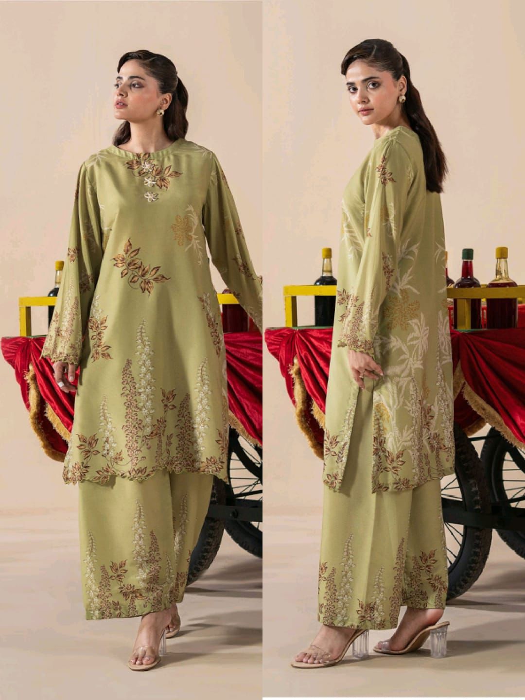 WOMEN'S CHIC EMBROIDERED CO-ORD SET