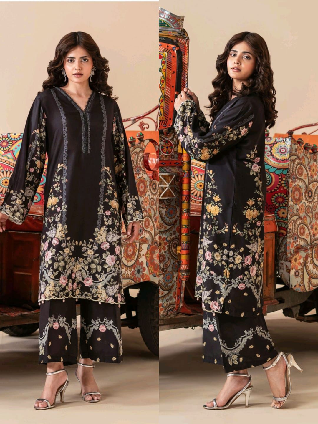 WOMEN'S CHIC EMBROIDERED CO-ORD SET