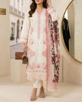 WOMEN'S 3PCS EMBROIDERED LAWN SUIT