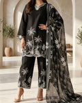 WOMEN'S 3PCS EMBROIDERED LAWN SUIT
