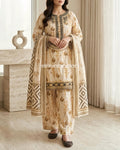 WOMEN'S 3PCS EMBROIDERED LAWN SUIT