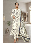 WOMEN'S PRINTED LAWN 3 PCS